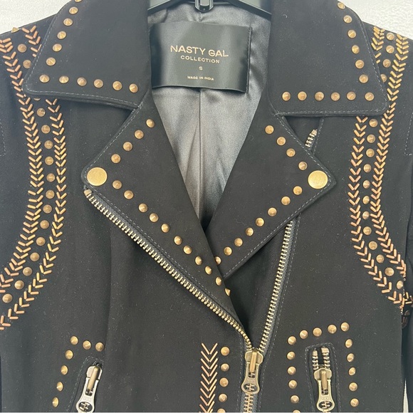 Nasty Gal Suede Moto Jacket - Picture 4 of 11